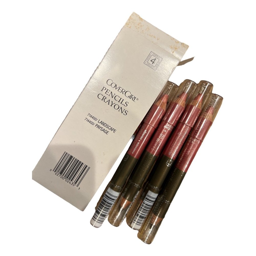 Box Of 4 Sealed Covergirl Duo-Stick Pencil Crayon Landscape/Paysage‎ Multi Use